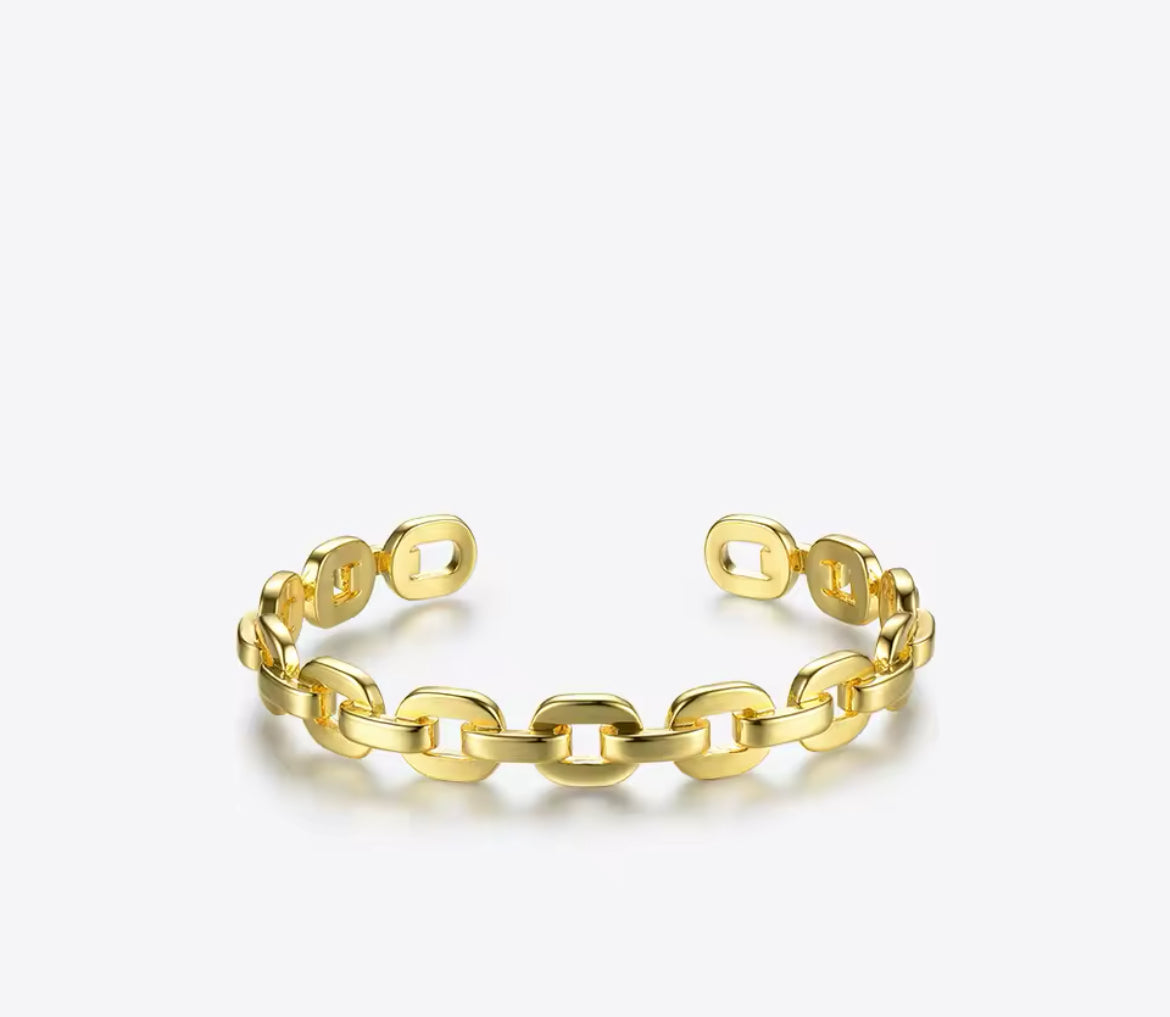 Small Karis Link Chain Cuff Bracelet