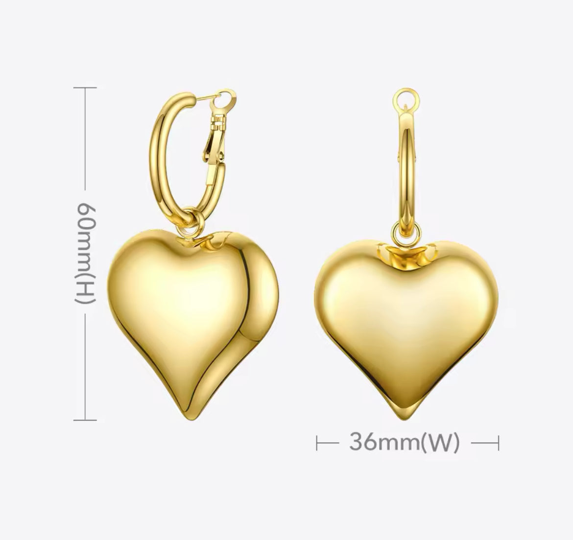 Sarai Heart Earrings