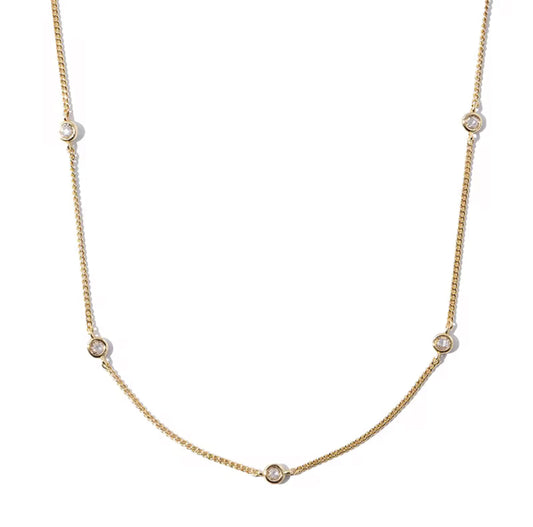 Delilah Dainty Zircon Chain